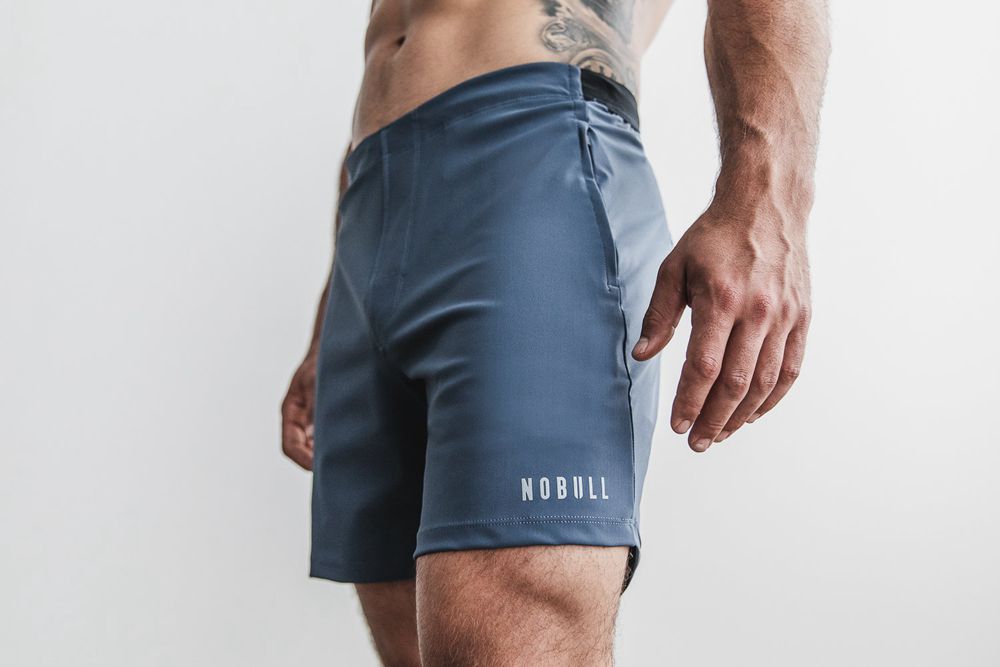 NOBULL Men's Lightweight 7" Shorts - Coastal Blue - Ireland (5278YIXOF)